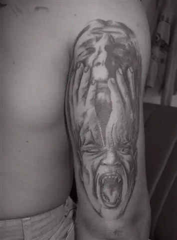 Großflächiges Armstück, frühe Arbeit aus dem Red Dragon Tattoo Studio