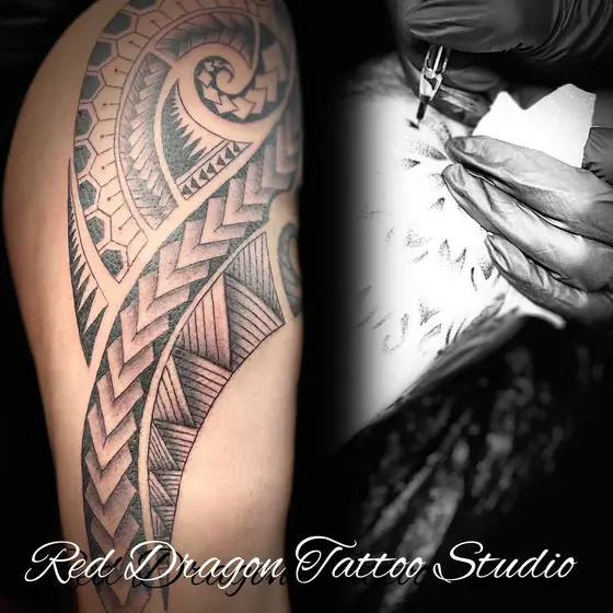 Mandala & Ornamental Tattoo aus dem Red Dragon Tattoo Studio Kleve