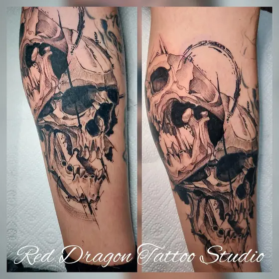 Black & Grey Tattoo aus dem Red Dragon Tattoo Studio Kleve