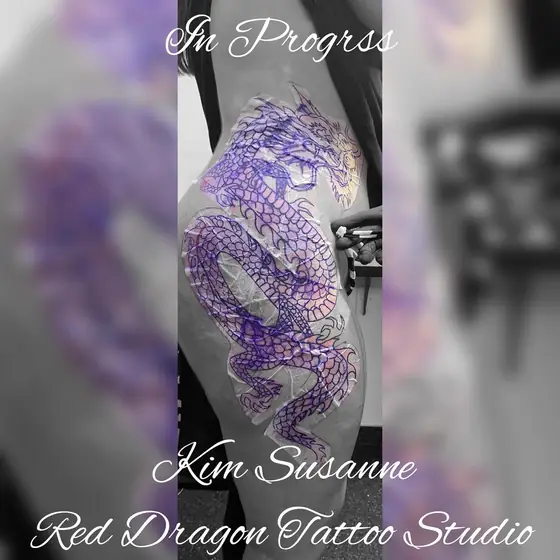 Farbe Tattoo aus dem Red Dragon Tattoo Studio Kleve