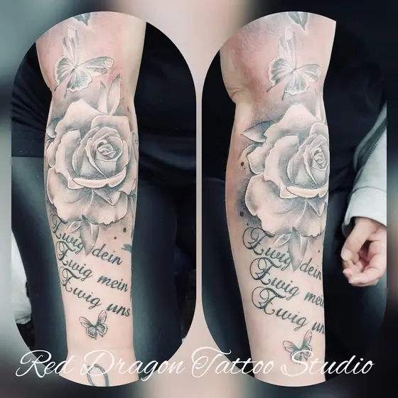 Black & Grey Tattoo aus dem Red Dragon Tattoo Studio Kleve