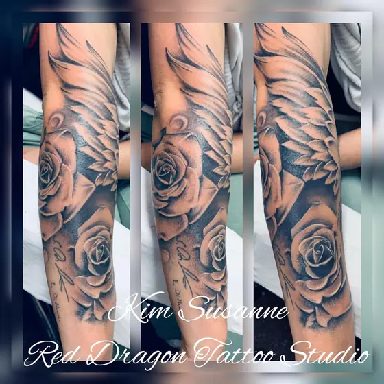 Black & Grey Tattoo aus dem Red Dragon Tattoo Studio Kleve