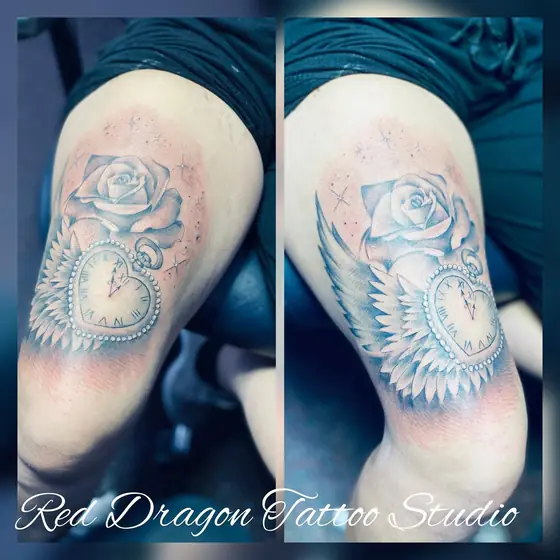Black & Grey Tattoo aus dem Red Dragon Tattoo Studio Kleve