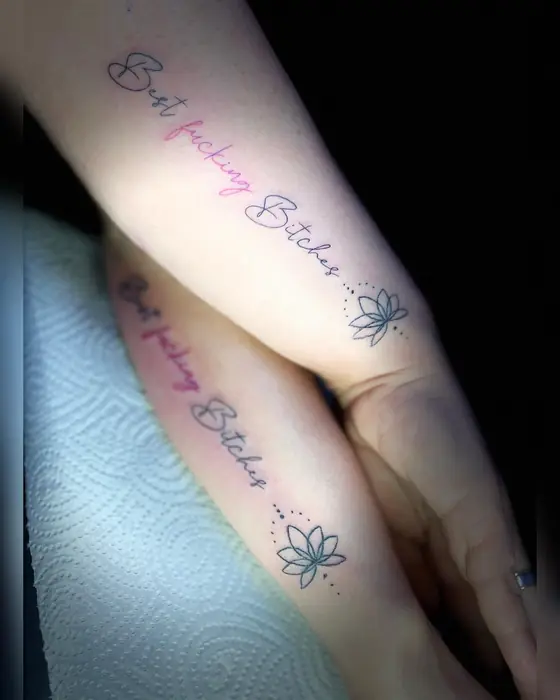 Schrift & Lettering Tattoo aus dem Red Dragon Tattoo Studio Kleve