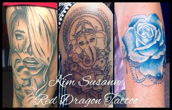 Farbe Tattoo aus dem Red Dragon Tattoo Studio Kleve