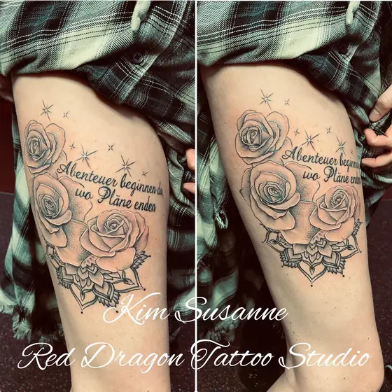 Black & Grey Tattoo aus dem Red Dragon Tattoo Studio Kleve