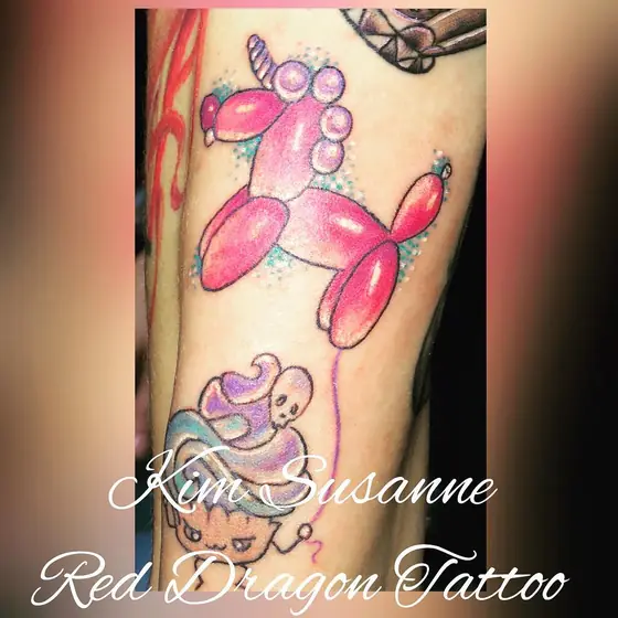 Farbe Tattoo aus dem Red Dragon Tattoo Studio Kleve