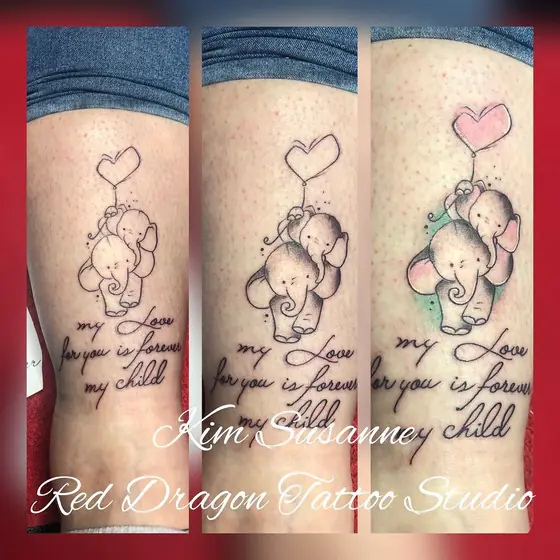 Schrift & Lettering Tattoo aus dem Red Dragon Tattoo Studio Kleve