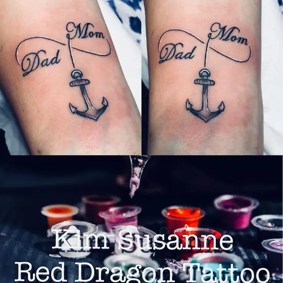 Schrift & Lettering Tattoo aus dem Red Dragon Tattoo Studio Kleve