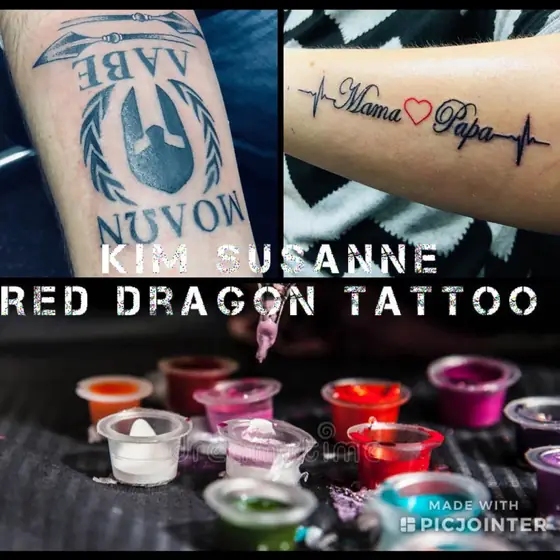 Schrift & Lettering Tattoo aus dem Red Dragon Tattoo Studio Kleve