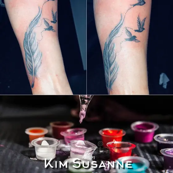 Farbe Tattoo aus dem Red Dragon Tattoo Studio Kleve