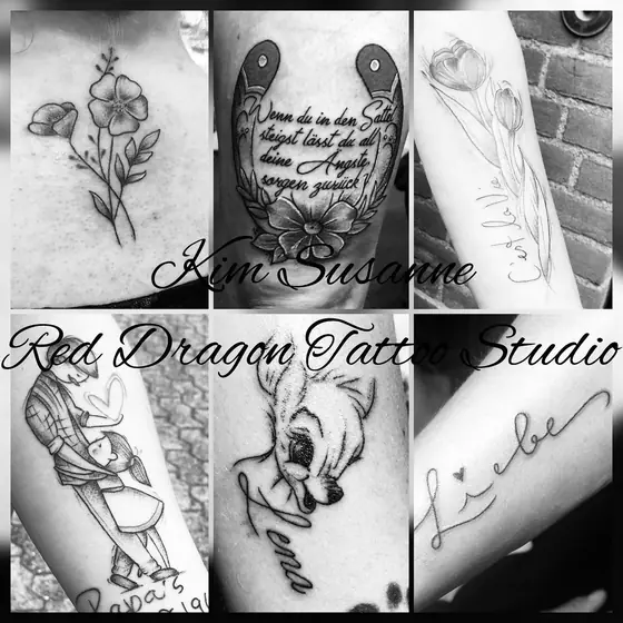 Fineline & Floral Tattoo aus dem Red Dragon Tattoo Studio Kleve