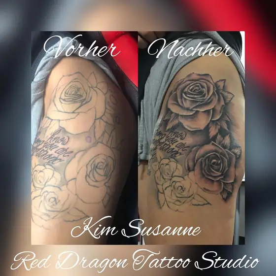 Fineline & Floral Tattoo aus dem Red Dragon Tattoo Studio Kleve