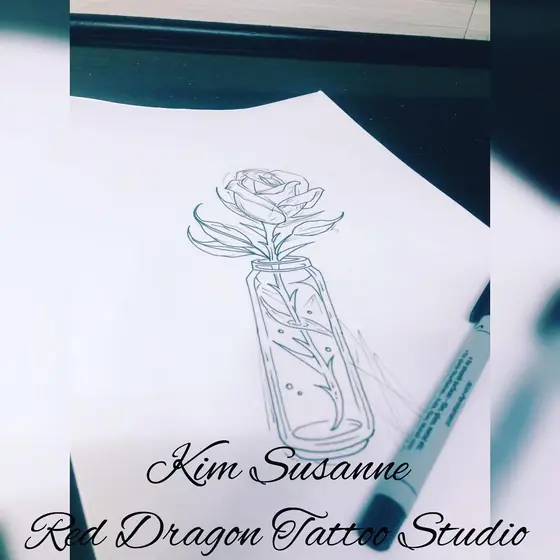 Fineline & Floral Tattoo aus dem Red Dragon Tattoo Studio Kleve